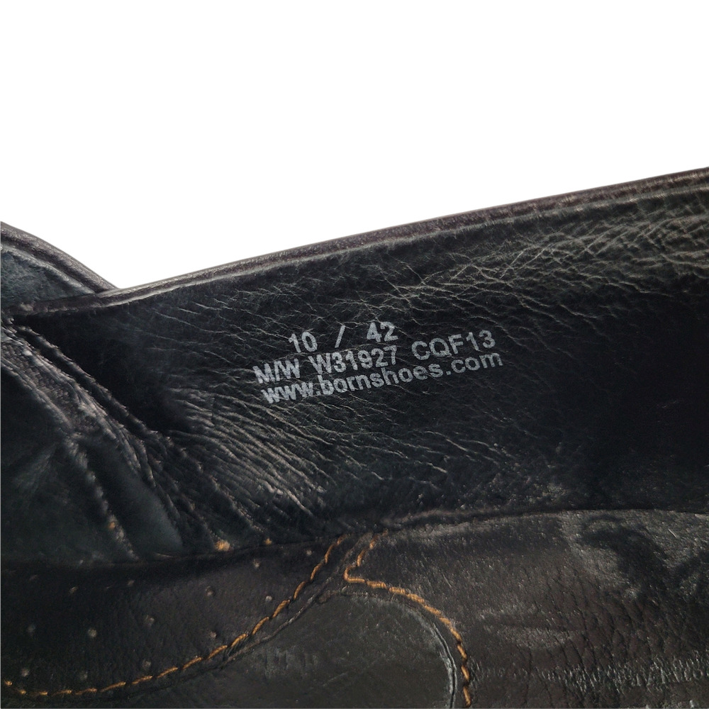 Born size 10 black leather work clogs nursing walking - Picture 7 of 9